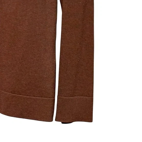 August Silk Silk Blend Chocolate Brown Long Sleeve Button Front Cardigan Sweater - Picture 6 of 11